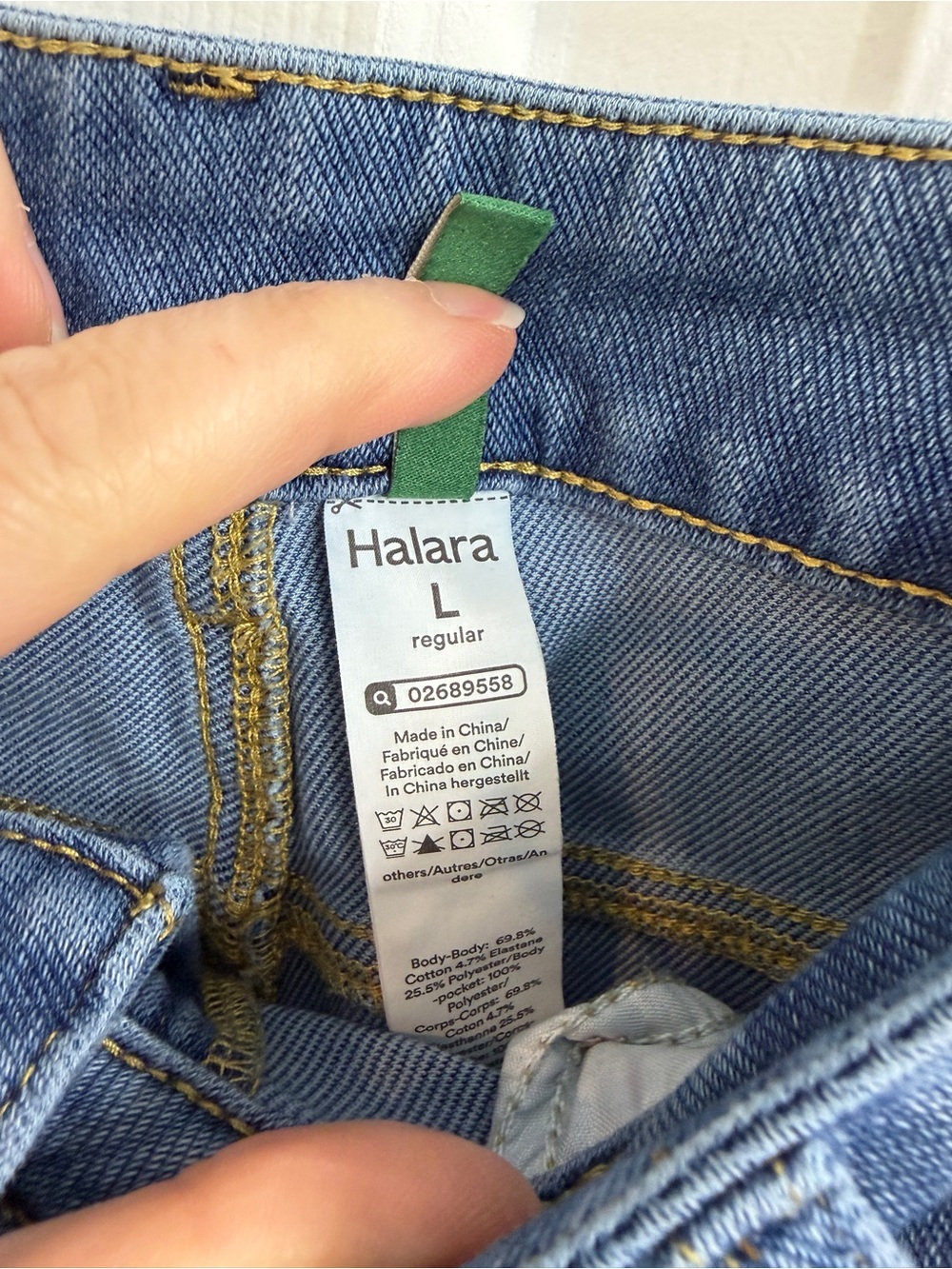 Halara flex high waisted pockets rolled hem wide leg - Picture 7 of 7